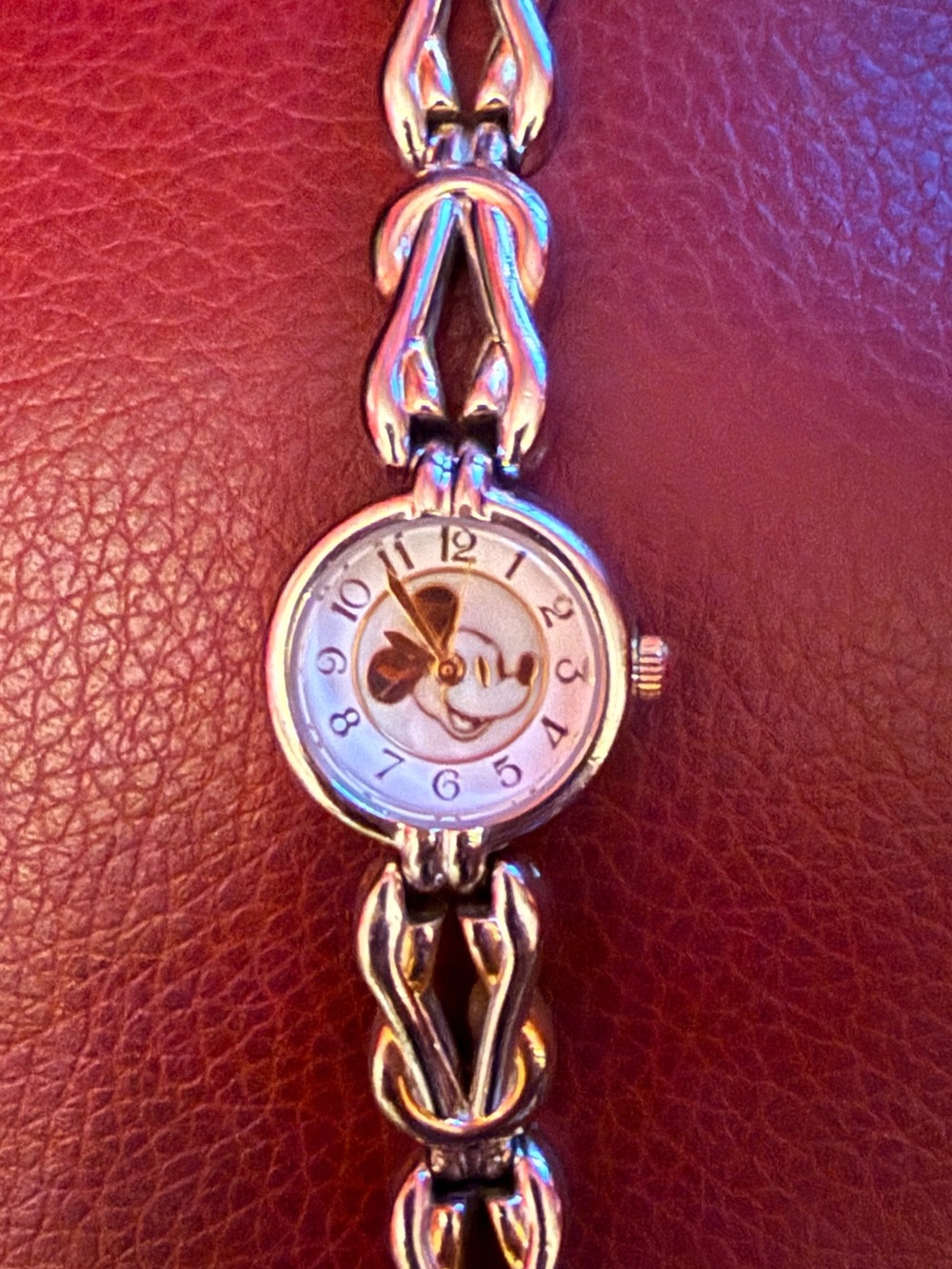 Disney Time Works Gold/Silver Toned Mickey Mouse Watch